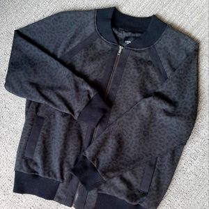 Liverpool Los Angeles Grey & Black Cheetah Print bomber jacket - L